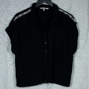 Black Oversize Blouse